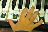 Solfeggio piano key stickers - (FREE shipping) ENGLISH