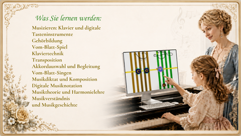 Interaktives Digitales Lehrbuch für Musik- und Klavierstudien